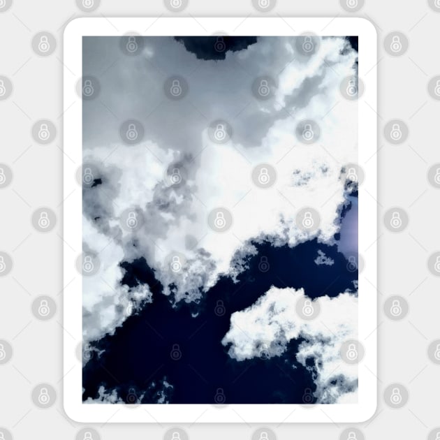 Cloudy blue sky Sticker by FlossOrFi